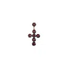 Jacquie Aiche Yg Black Rhodium Sophia Ruby  + 6 Sophia Ruby Cross Drop Stud In Gold