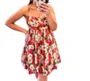 Jacquie The Label Enchanted Moments Babydoll Floral Dress In Sage/pink In Multi