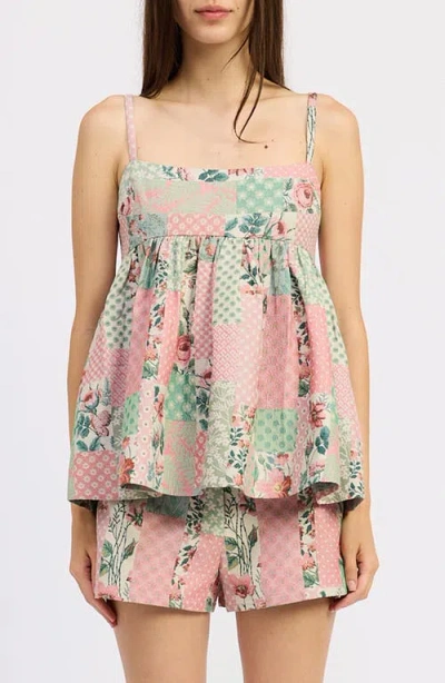 Jacquie The Label Gigi Babydoll Top In Multi