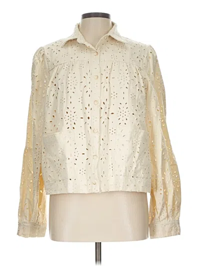Pre-owned Jacquie The Label Jacket In Ivory