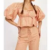 Jacquie The Label Julia Blouse In Apricot