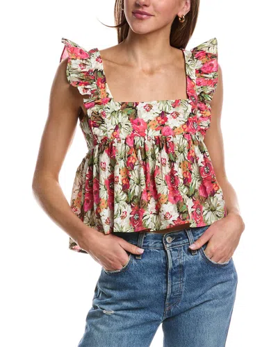 Jacquie The Label Kinsley Babydoll Top In Pink