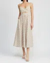 Jacquie The Label Mavis Midi Dress In Sea Salt In Blue
