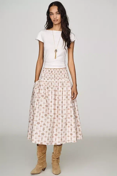 Jacquie The Label Midi Skirt In Ivory