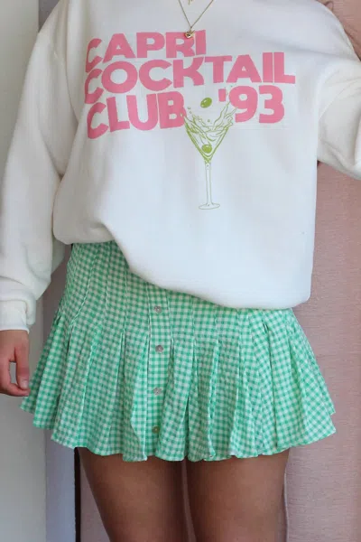 Jacquie The Label Natalie Mini Skirt In Green