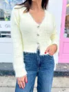 Jacquie The Label Nora Cardigan In Cream In White