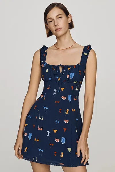 Jacquie The Label Rini Mini Dress In Blue