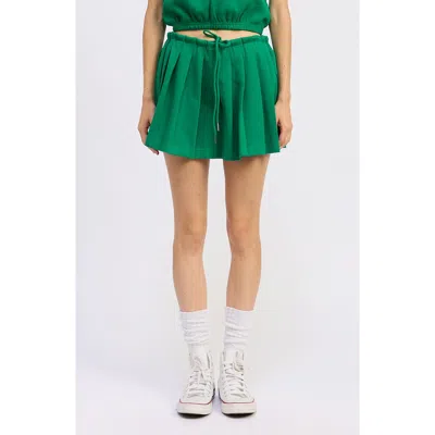 Jacquie The Label Sonnet Miniskirt In Green