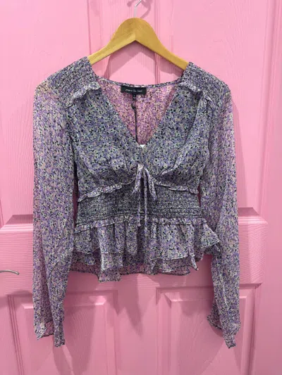Jacquie The Label Women's Tillie Blouse In Grey In Multi