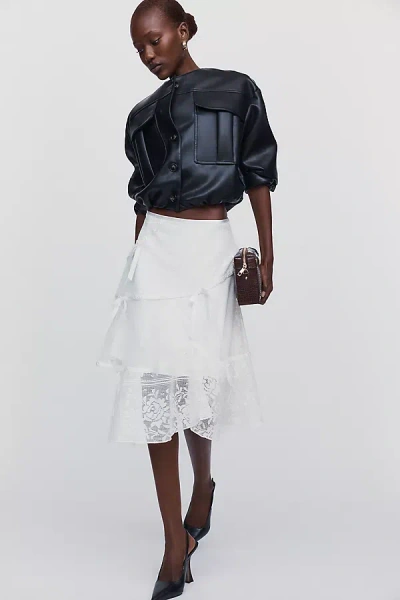 Jacquie The Label Wynter Midi Skirt In White