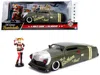 Jada 1951 Mercury Matt Green With Harley Quinn Diecast Figurine "dc Comics Bombshells" Series 1/24 Diecas