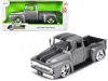 Jada 1956 Ford F-100 Pickup Truck Gray Metallic With Black Stripes "just Trucks" Series 1/24 Diecast Mode