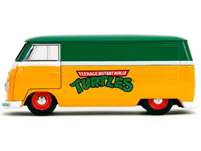 Jada 1961 Volkswagen Bus "teenage Mutant Ninja Turtles" Green And Yellow With White Interior "hollywood R