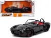 Jada 1965 Shelby Cobra 427 S/c Black With Matt Black And Red Stripes And Red Interior "bigtime Muscle" Se