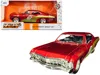 Jada 1967 Chevrolet Impala Ss #67 "golden Ruby" Red With Gold Stripes "bigtime Muscle" 1/24 Diecast Model