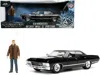 Jada 1967 Chevrolet Impala Ss Sport Sedan Black And Dean Winchester Diecast Figurine "supernatural" (2005 In Black