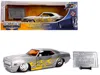 Jada 1969 Chevrolet Camaro Raw Metal With Yellow Flames "bigtime Muscle" " 20th Anniversary" 1/24 Die