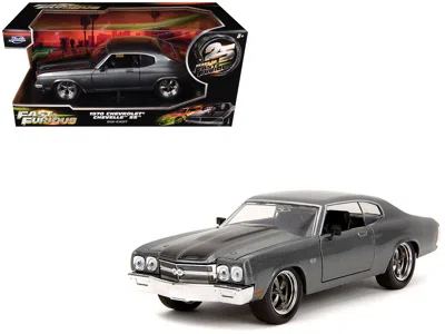 Jada 1970 Chevrolet Chevelle Ss Gray Metallic With Black Stripes "fast & Furious" (2009) Movie "fast & Fu