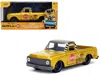 Jada 1972 Chevrolet Cheyenne Pickup Truck Gold Metallic With Gray Top "wall-e" (2008) Movie "hollywood Ri In Yellow