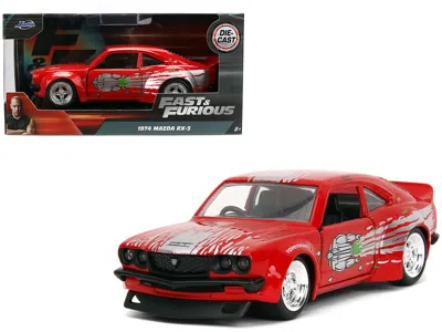 Jada 1974 Mazda Rx-3 Red With Graphics "fast & Furious" Series 1/32 Diecast Model Car By