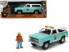 Jada 1980 Chevrolet Blazer Light Green With White Top And Graphics And Smokey Bear Diecast Figure "smokey In Blue