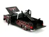 Jada 1985 Chevrolet C-10 Pickup Truck Black With White Top And Graphics With Charro Man Diecast Figure "t