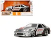 Jada 1989 Ford Mustang Gt "texaco" Silver Metallic And Matt Black "bigtime Muscle" Series 1/24 Diecast Mo In Multi