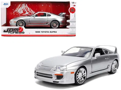 Jada 1995 Toyota Supra Silver Metallic "jdm Tuners" Series 1/24 Diecast Model Car By