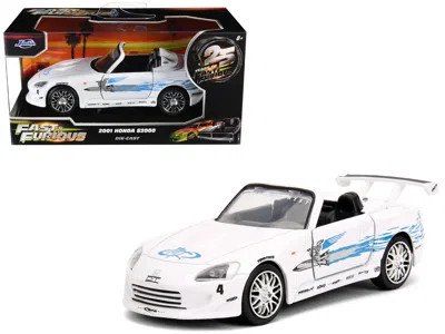 Jada 2001 Honda S2000 Convertible White With Graphics "fast & Furious Remix - 25th Anniversary" Series 1/