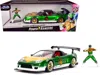 Jada 2002 Honda Nsx Type-r Japan Spec Rhd (right Hand Drive) And Green Ranger Diecast Figurine "power Ran