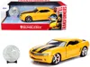 Jada 2006 Chevrolet Camaro Concept Yellow Bumblebee With Robot On Chassis And Collectible Metal Coin "tra