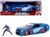 Jada 2006 Ford Mustang Gt With Captain America Diecast Figurine "avengers" "marvel" Series 1/24 Diecast M