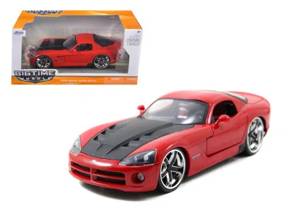 Jada 2008 Dodge Viper Srt10 Red 1/24 Diecast Car Model By