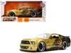 Jada 2008 Ford Shelby Mustang Gt-500kr Gold Metallic And Black With Graphics "bigtime Muscle" Series 1/24 In Brown