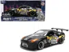 Jada 2009 Nissan Gt-r (r35) Ben Sopra Matt Black With "mechagodzilla" Graphics "hollywood Rides" Series 1 In Black