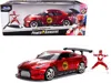 Jada 2009 Nissan Gt-r (r35) Candy Red And Red Ranger Diecast Figurine "power Rangers" 1/24 Diecast Model