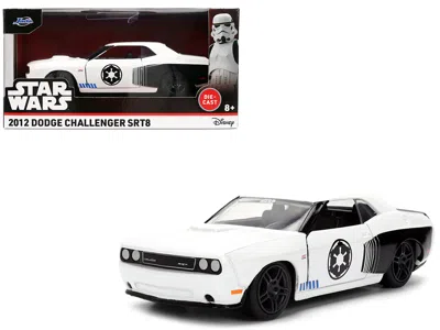 Jada 2012 Dodge Challenger Srt8 "stormtrooper" Livery White With Graphics "star Wars" Franchise "hollywoo