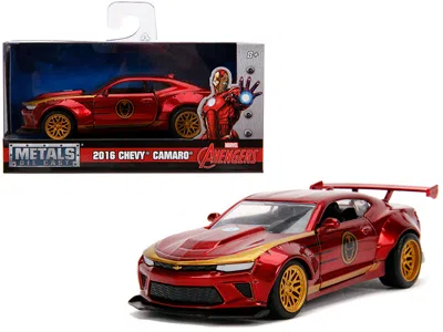 Jada 2016 Chevrolet Camaro "iron Man" Theme "marvel" Series 1/32 Diecast Model Car By