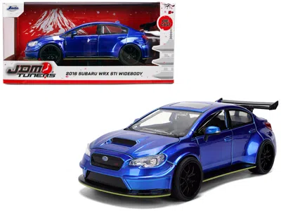 Jada 2016 Subaru Wrx Sti Widebody Blue Metallic "jdm Tuners" Series 1/24 Diecast Model Car By