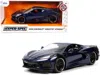 Jada 2020 Chevrolet Corvette Stingray C8 Dark Blue Metallic "hyper-spec" Series 1/24 Diecast Model Car By