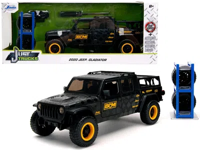 Jada 2020 Jeep Gladiator Pickup Truck "b & M" Black With Graphics With Extra Wheels "just Trucks" Series