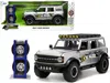 Jada 2021 Ford Bronco Gray Metallic "kc Hilites" With Extra Wheels "just Trucks" Series 1/24 Diecast Mode