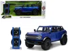 Jada 2021 Ford Bronco Open-top Candy Blue Metallic With Extra Wheels "just Trucks" Series 1/24 Diecast Mo In Blue