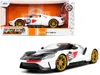 Jada 2021 Ford Gt #98 White "heritage Edition" "bigtime Muscle" Series 1/24 Diecast Model Car By