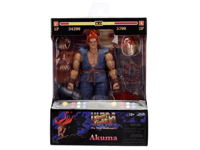 Jada Akuma 6" Moveable Figure With Accessories And Alternate Head And Hands "ultra Street Fighter Ii: The
