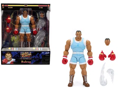 Jada Balrog 6.5" Moveable Figure With Accessories And Alternate Head And Hands "ultra Street Fighter Ii: 