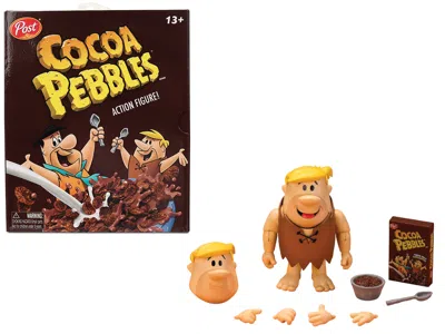 Jada Barney Rubble 4.5" Moveable Figure With Accessories And Alternate Head And Hands "the Flintstones - 