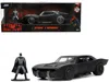 Jada Batmobile Matt Black With Batman Diecast Figurine "the Batman" (2022) Movie "dc Comics" 1/32 Diecast
