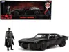 Jada Batmobile Matt Black With Lights With Batman Diecast Figurine "the Batman" (2022) Movie "dc Comics"