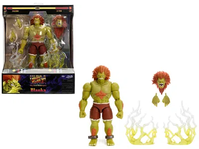 Jada Blanka 7.5" Moveable Figure With Accessories And Alternate Head And Hands "ultra Street Ii: The Fina In Multi